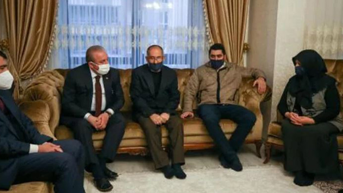 TBMM Başkanı Şentop'tan Başak Cengiz'in ailesine taziye ziyareti