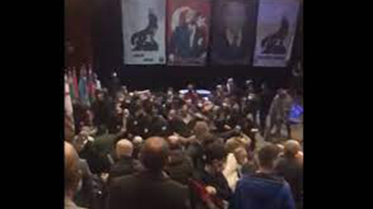 Türkeş anmasına saldırı: Tekme ve yumruklar havada uçuştu