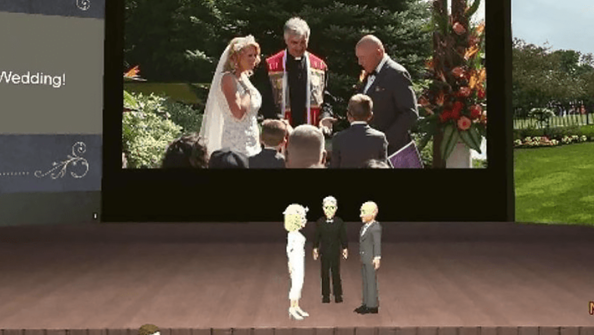 Metaverse'te düğün yaptılar