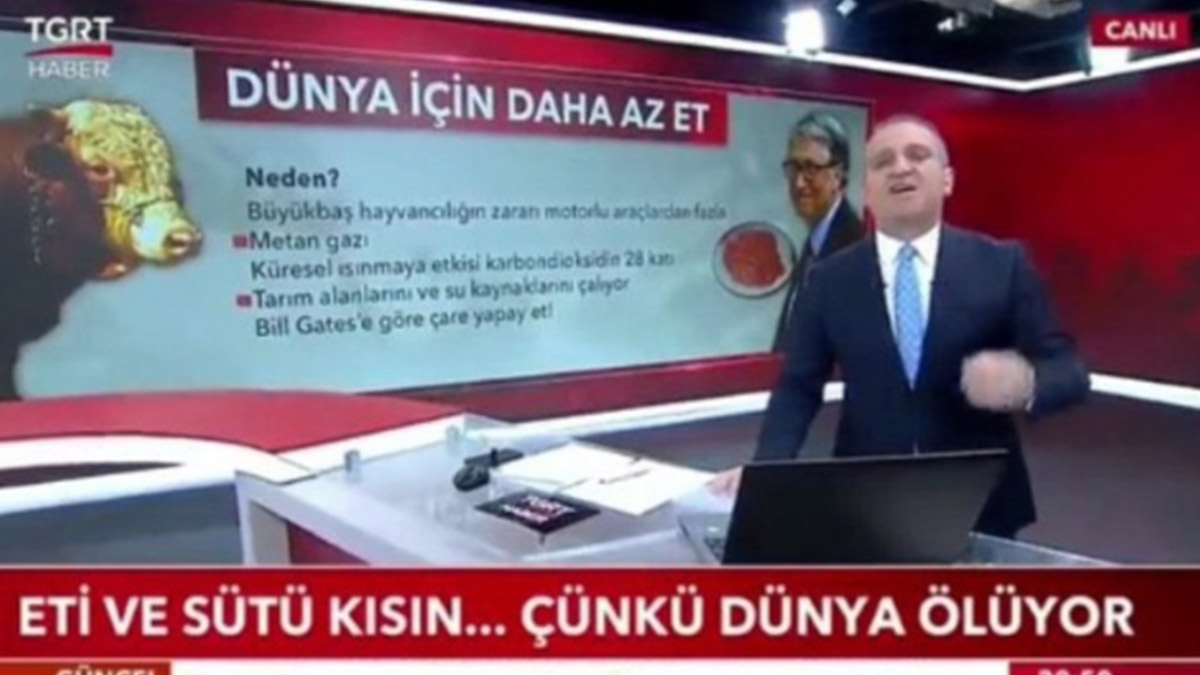 TGRT Haber'deki 'yapay et' çağrısına büyük tepki