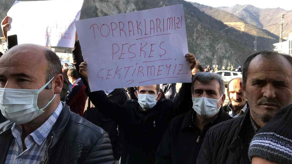 Gümüşhanelilerden Trabzon protestosu