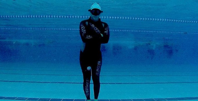 Sualtı milli sporcusu Sertan Aydın dünya rekoru için nefesini tuttu