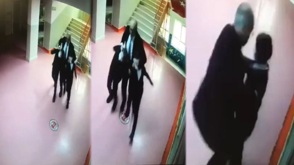 Kadıköy Şener Birsöz İlkokulu müdürünün öğrencilere işkencesi kamerada