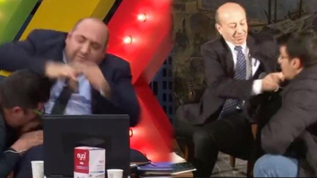 Muharrem Sarıkaya'nın tokat olayı Azerbaycan kanalında skeç oldu