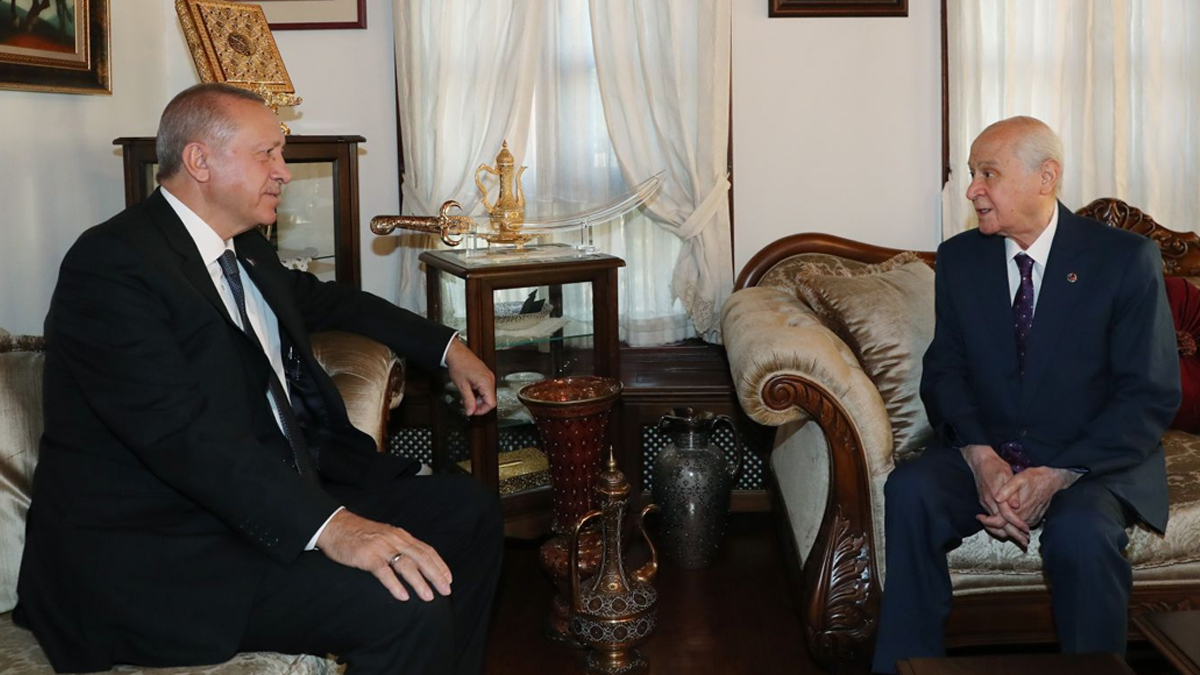 Cumhurbaşkanı Erdoğan, Bahçeli'yi ziyaret etti