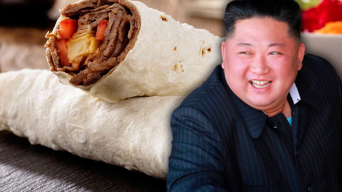 Kuzey Kore'de ilginç propaganda: Dürümü başkanımızın babası buldu