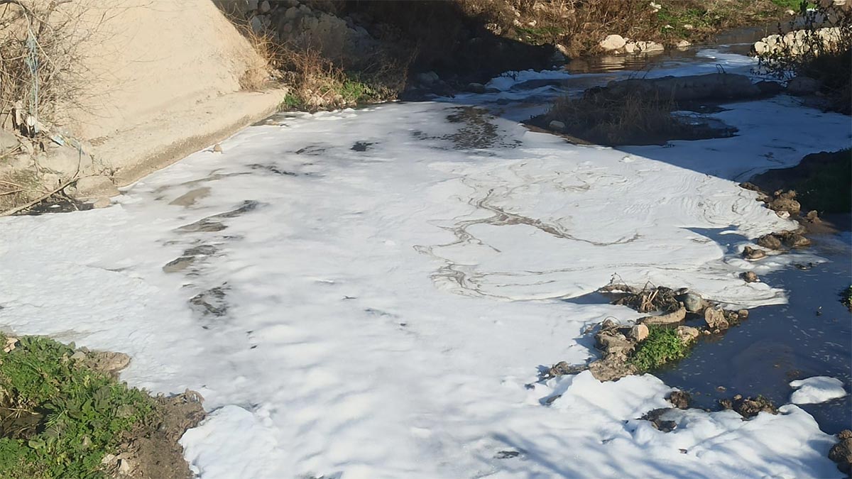 Tersakan Çayı'ndaki köpürmeye inceleme başlatıldı