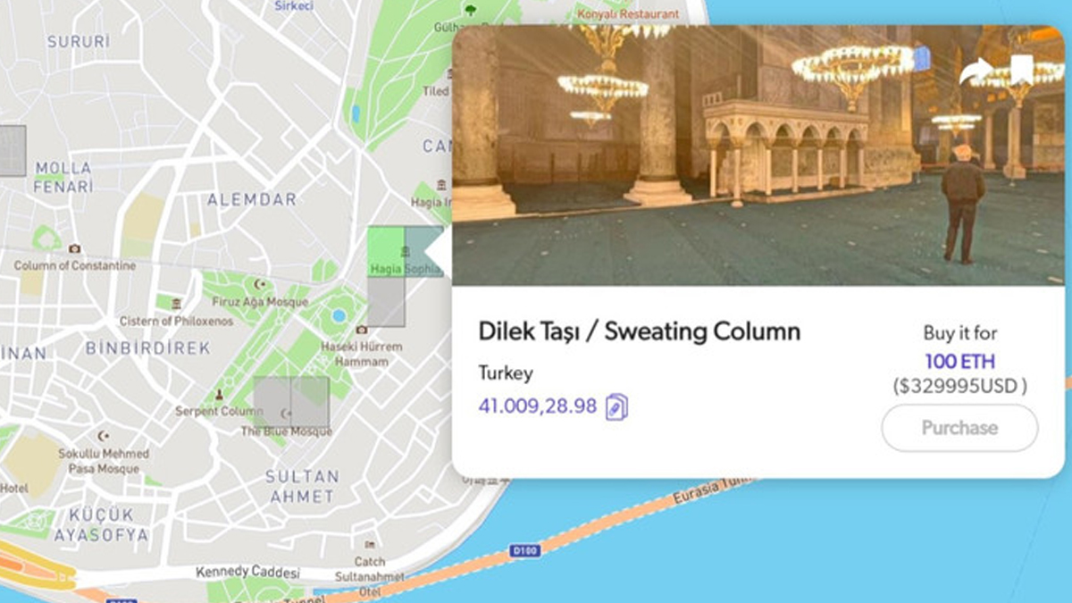 Metaverse'de Ayasofya ve Sultanahmet Camisi satışı