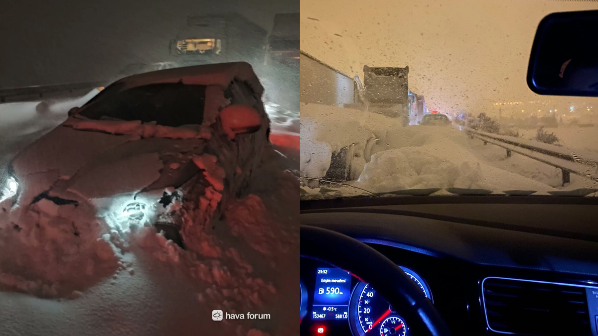 Gaziantep Adana yolu trafiğe kapandı! Sürücüler çaresizce kurtarılmayı bekliyor