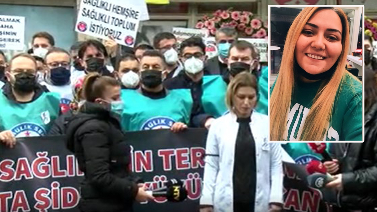 Sağlıkçılardan öldürülen hemşire için basın açıklaması: Bu kurşun hepimize sıkıldı