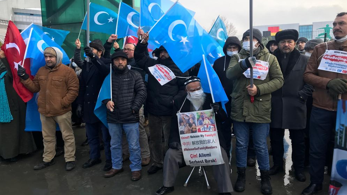 İstanbul'daki Uygur Türklerinden Pekin Olimpiyatları için boykot çağrısı