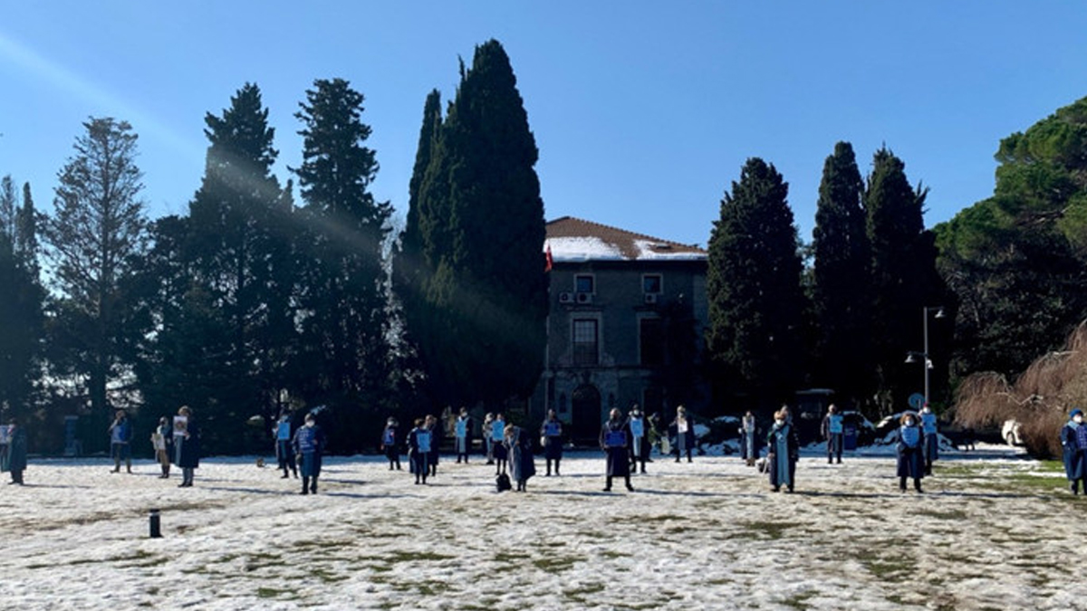 Boğaziçili akademisyenlerin nöbeti 390'ıncı gününde