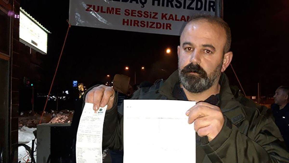 Elektrik zammını protesto eden esnafa gözaltı: Bu zulme son verilsin