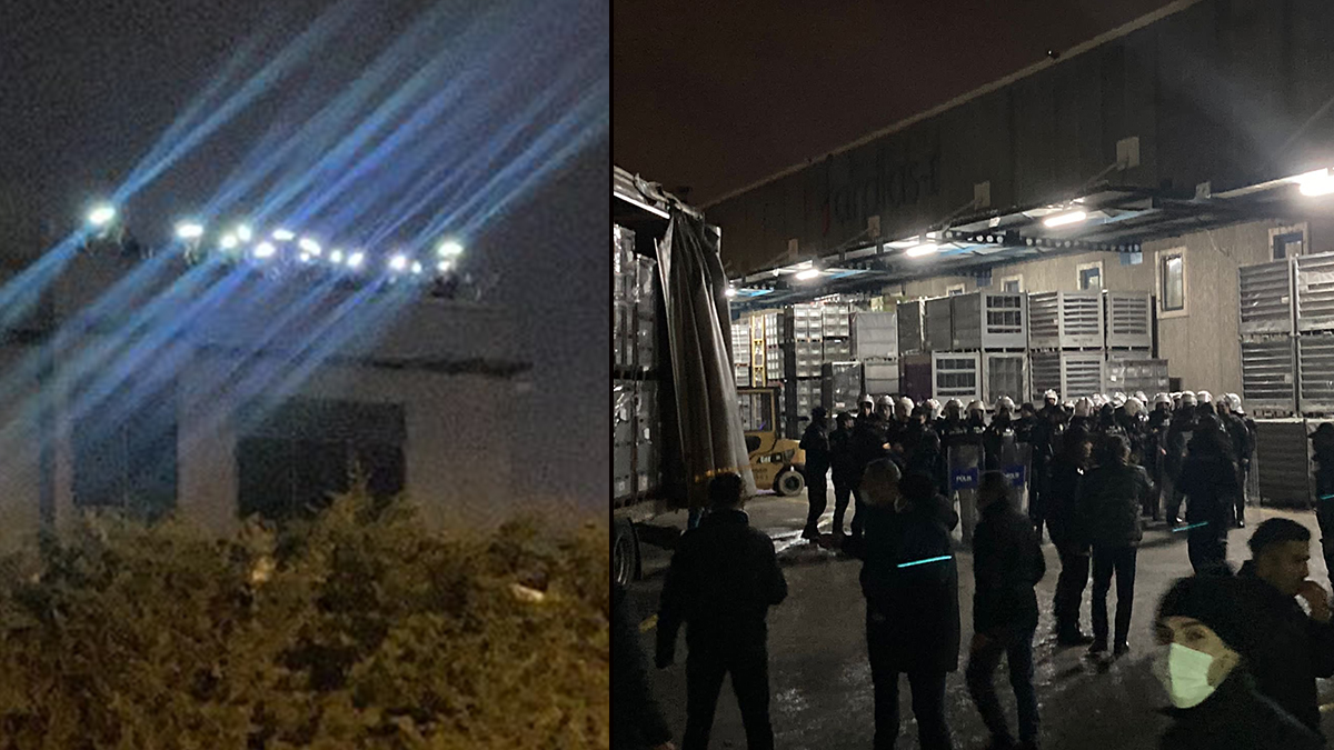 Greve giden Farplas işçilerine müdahale: Yüzlerce gözaltı var