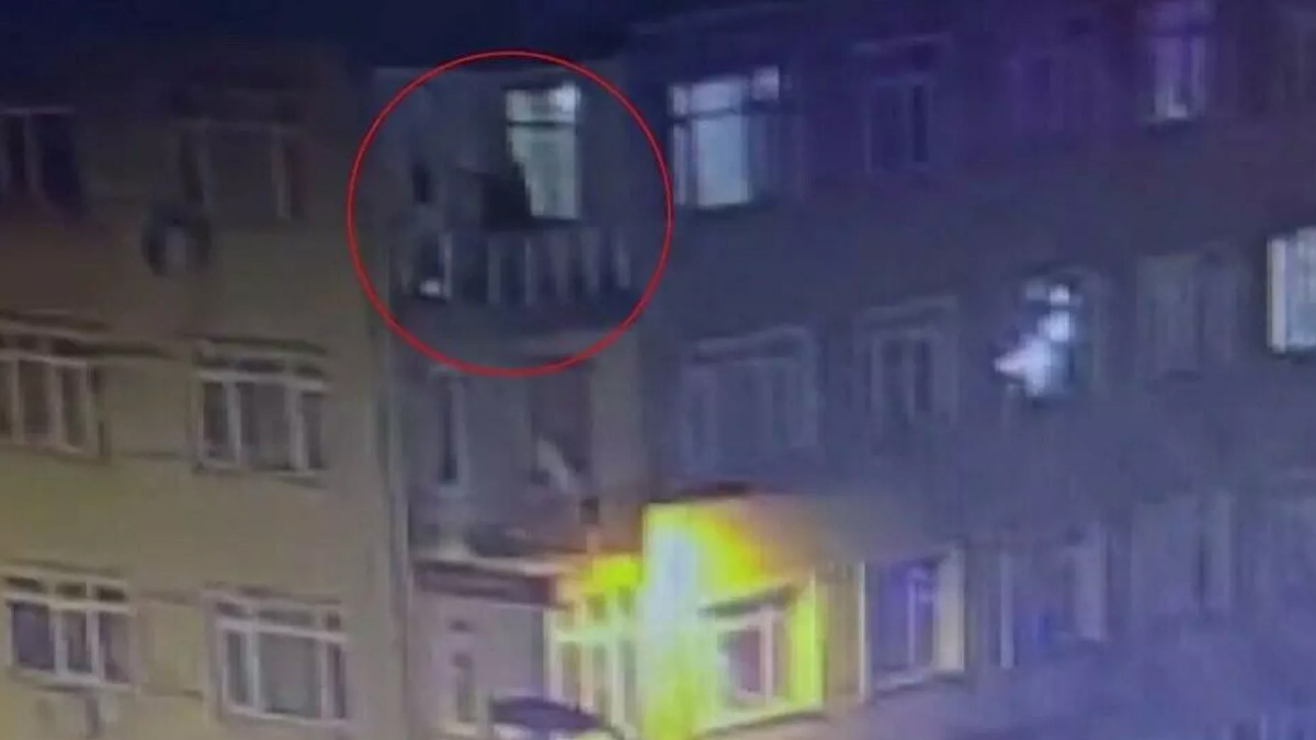 Kübra Ece'nin son görüntüleri ortaya çıktı! Balkona koşuyor ve...