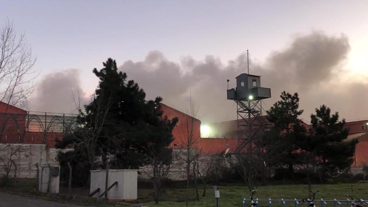 Ümraniye cezaevinde yangın çıktı