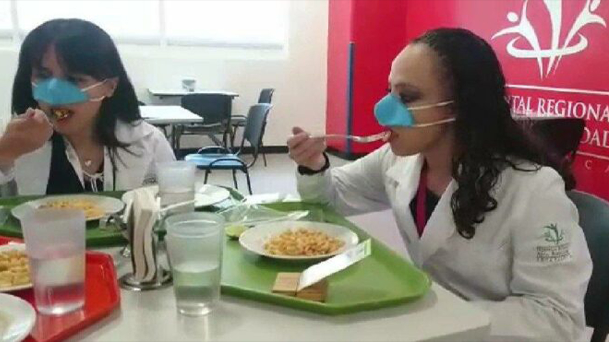 Güney Kore'de yemekte takılan 'burun maskeleri' gündem oldu!