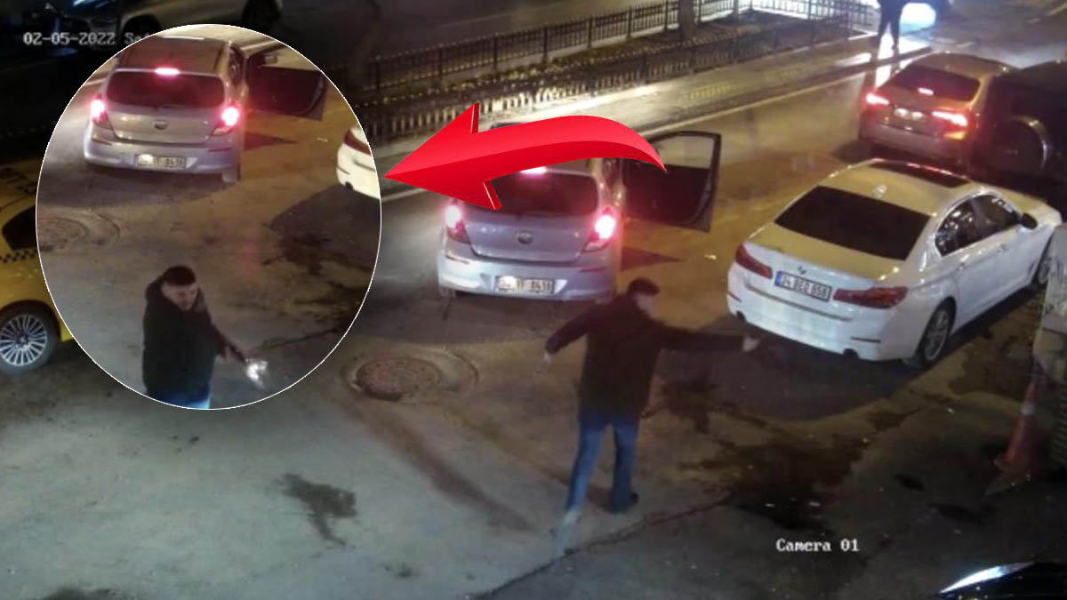 Bebek’te ünlü kafeteryaya silahlı saldırı kamerada