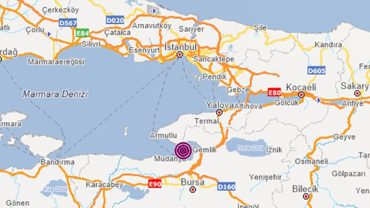 Yalova'da şiddetli deprem