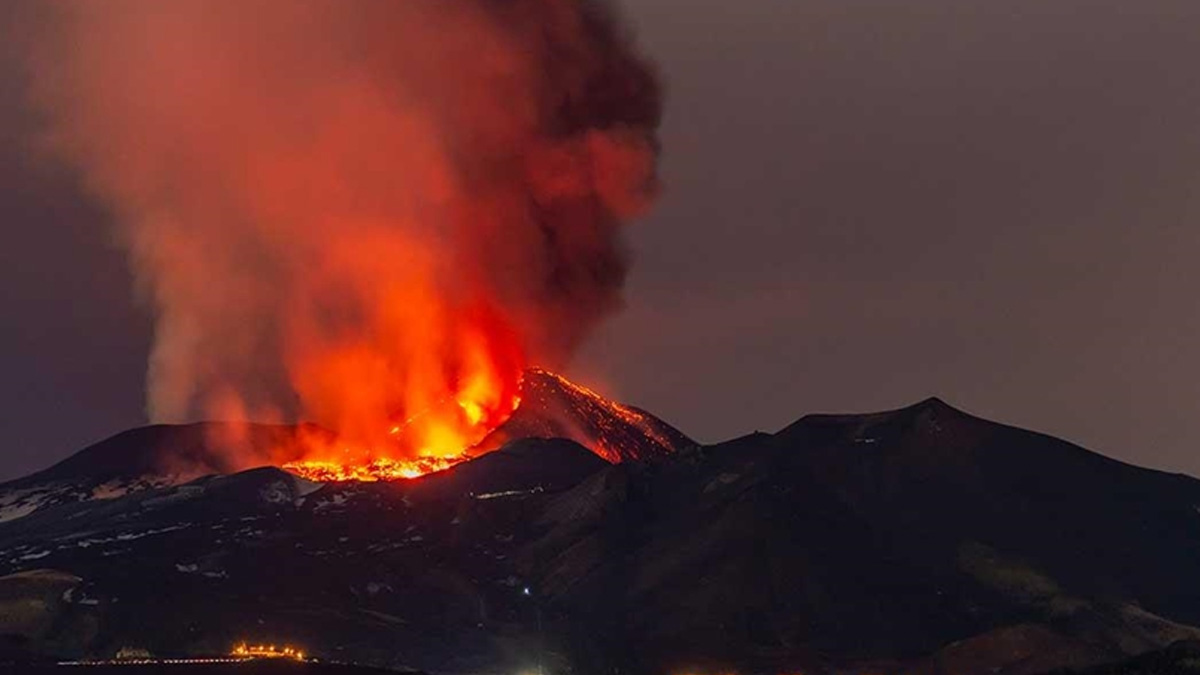 Вулкан Этна в Италии