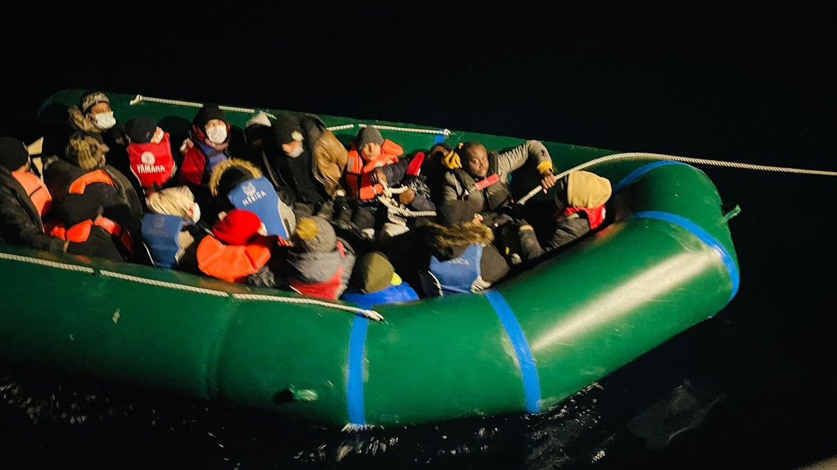 Bodrum'da yurt dışına geçmek isteyen göçmenler yakalandı