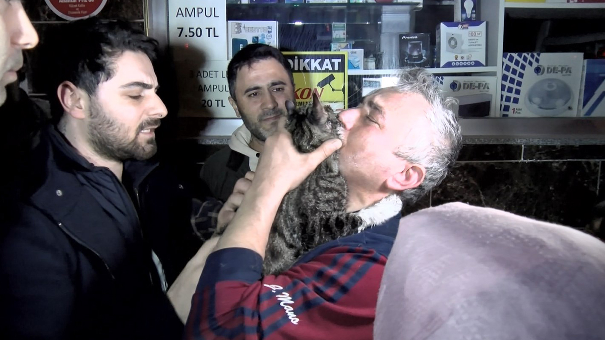 Yanan binada mahsur kalan 'Pıtır', kalp masajıyla hayata döndürüldü