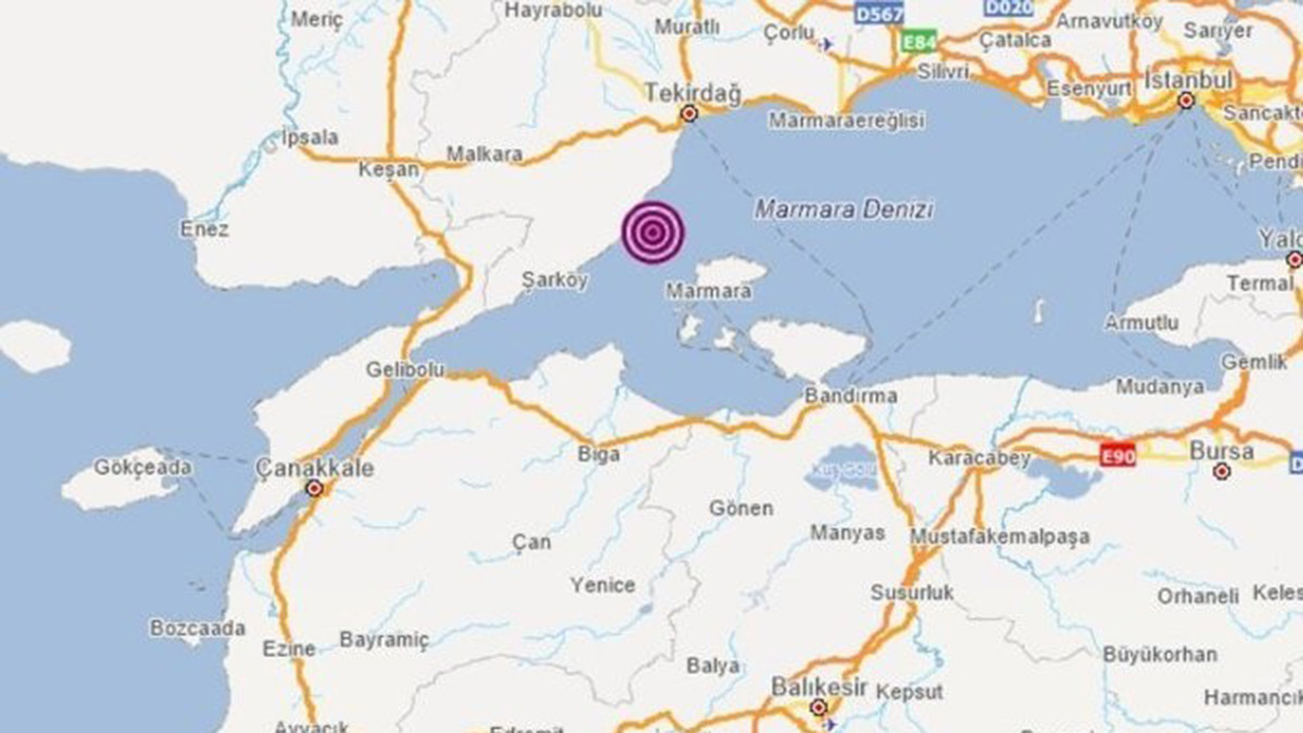 Tekirdağ Şarköy'de deprem