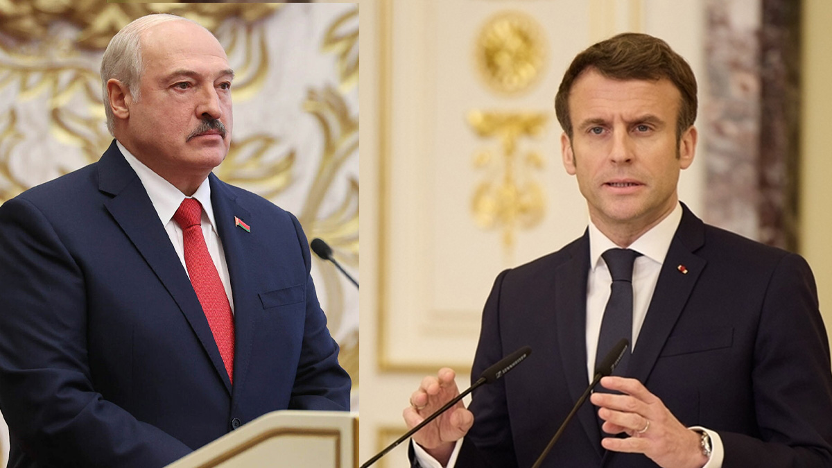 Macron, Lukaşenko'dan Rusya'ya destek vermemesi istedi