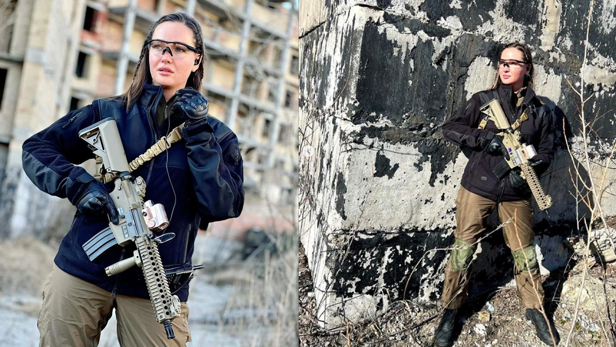 Eski Ukrayna güzeli Anastasiia Lenna Rusya'ya karşı savaşmak üzere orduya katıldı