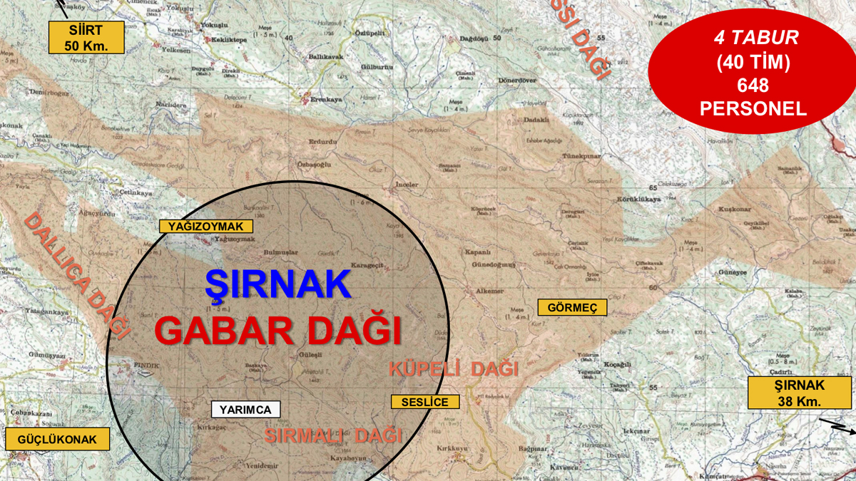 Şırnak'ta operasyon başladı: 648 personel katılıyor
