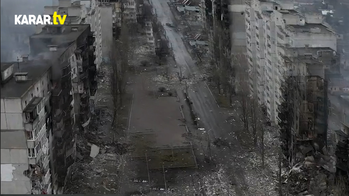 Rus saldırıları sonrası Kiev, havadan böyle görüntülendi