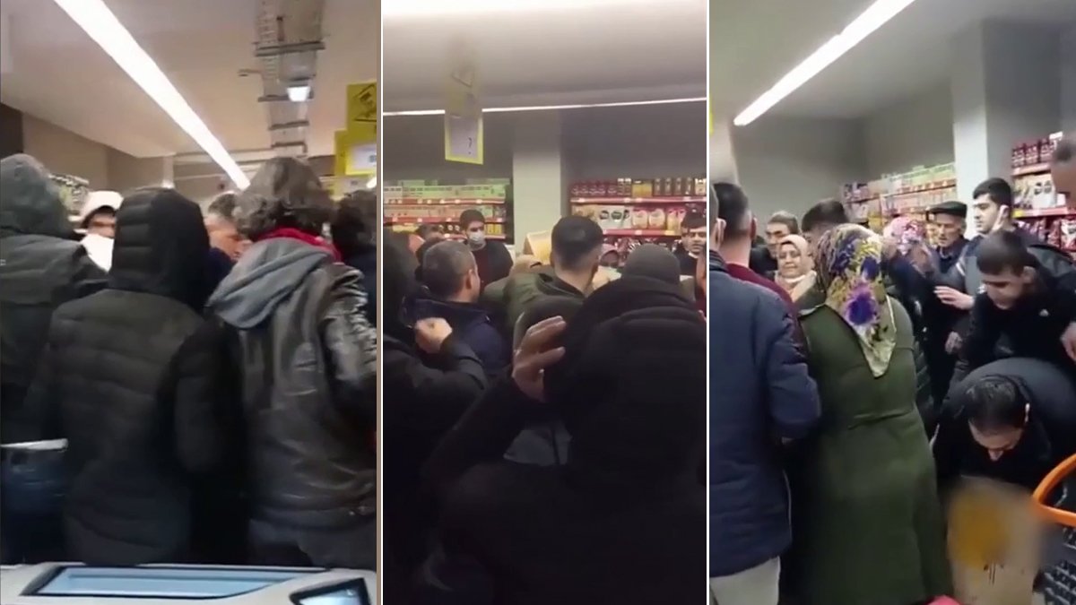 Vatandaş ucuz ayçiçek yağına hücum etti! Markette izdiham yaşandı