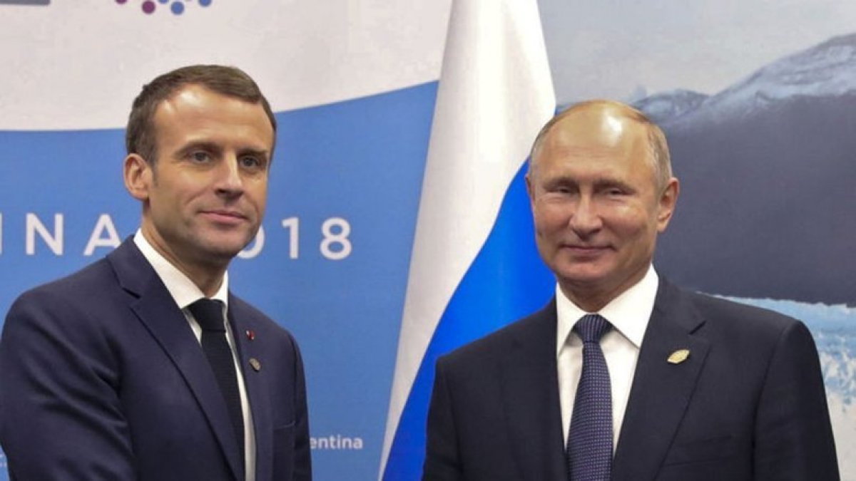 Putin, Macron ile görüştü