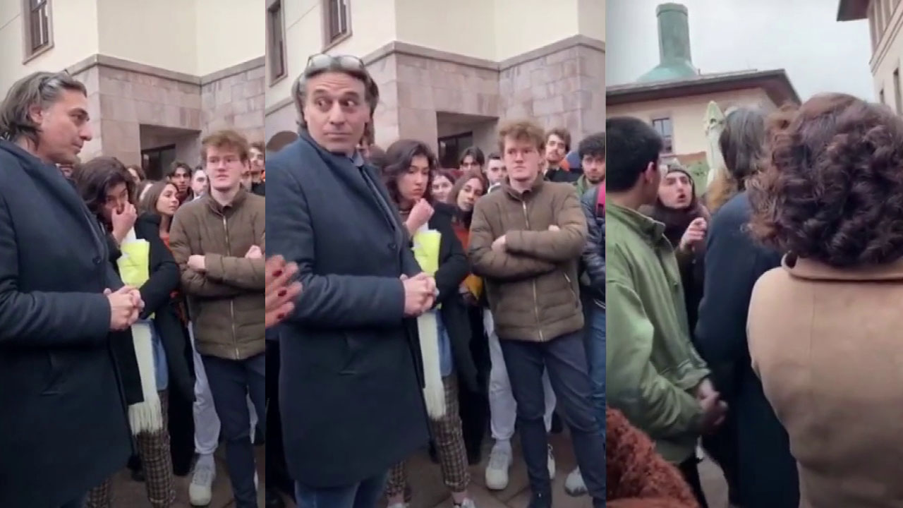 Koç Üniversitesi'nde öğrencilerle dekan arasında gergin anlar