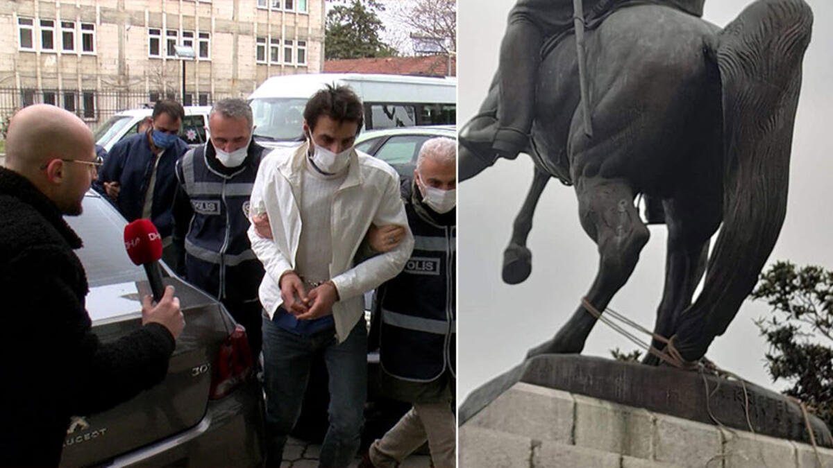 Samsun'da Atatürk anıtına saldıranlara 9 yıla kadar hapis istemi