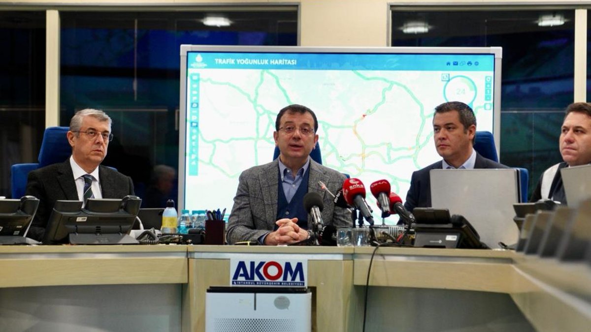 İmamoğlu: Bugün diğer günlerin tamamı kadar kar yağacak