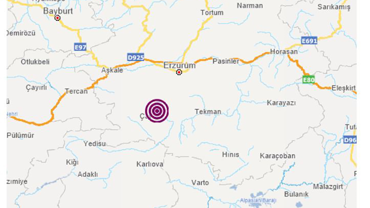 Erzurum'da korkutan deprem | Son depremler