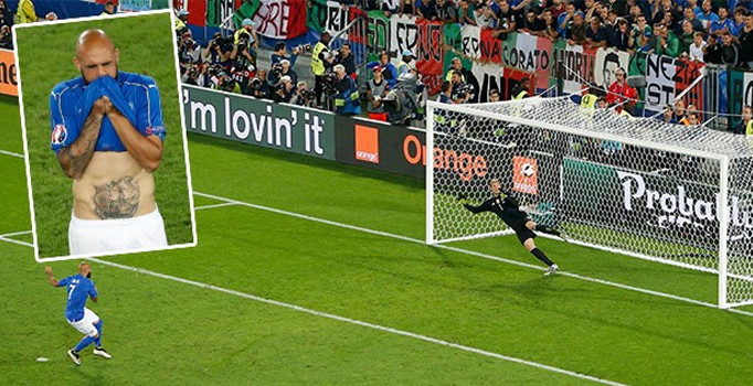 Penaltı kaçıran futbolcu Zaza İtalya'dan özür diledi