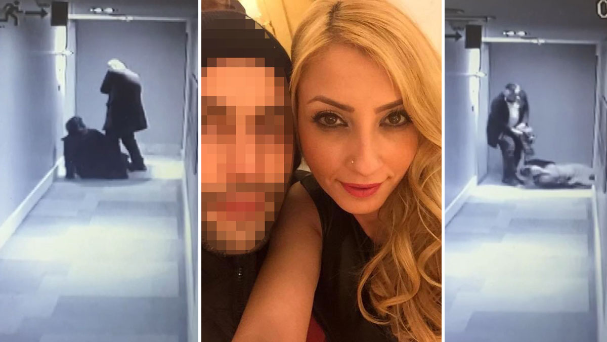 Beşiktaş'taki otelde Ebru Cizdam'ın ölüme sürüklendiği anlar kamerada