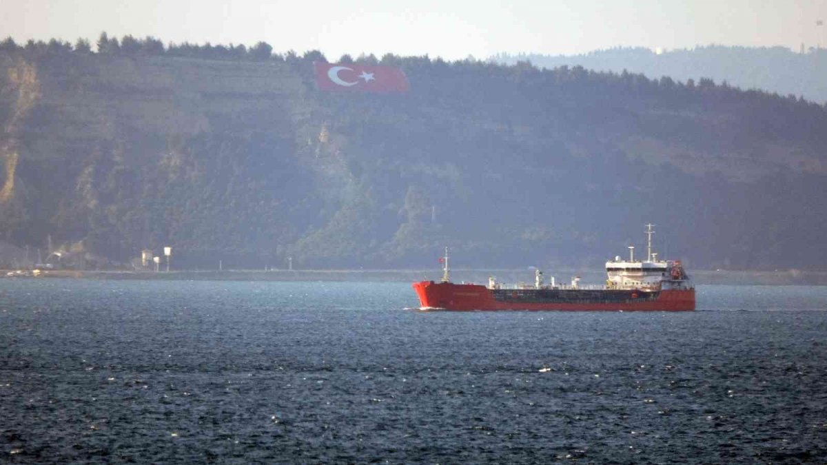 Rusya’dan ayçiçek yağı taşıyan gemi Çanakkale Boğazı’ndan geçti