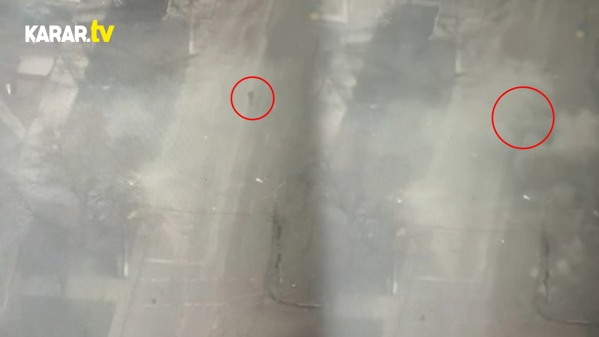 Rus tankı yolda yürüyen bir vatandaşı top atışıyla vurdu