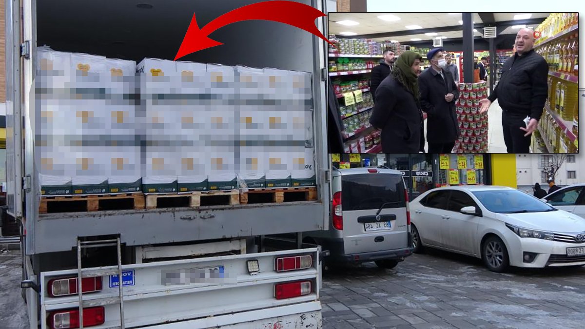 Ayçiçek yağları tırlarla marketlere dağıtılmaya başladı