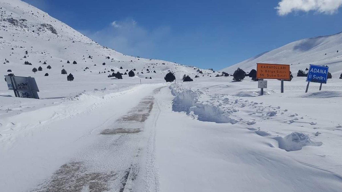 Tomarza-Tufanbeyli yolu yeniden ulaşıma açıldı