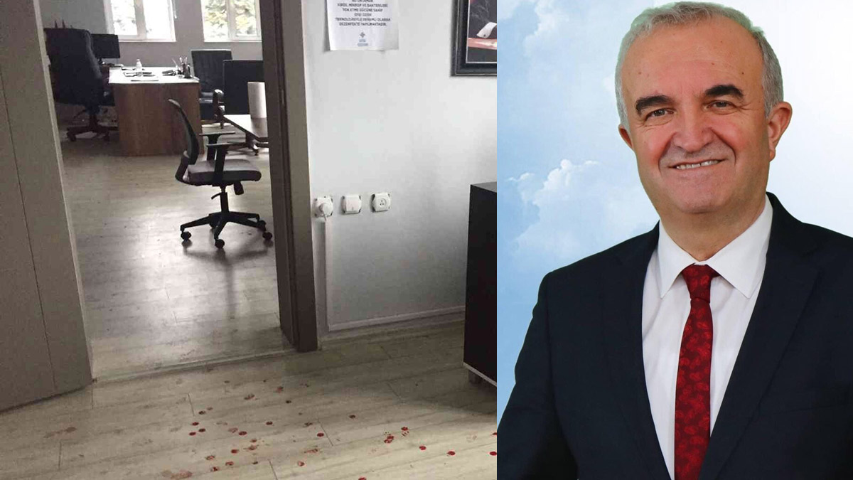 Belediye başkanına makam odasında silahlı saldırı