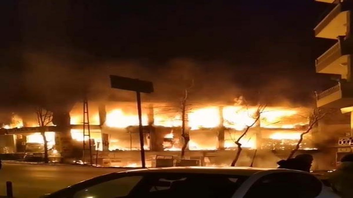 6 katlı binada yangın paniği: Eşyalar küle döndü