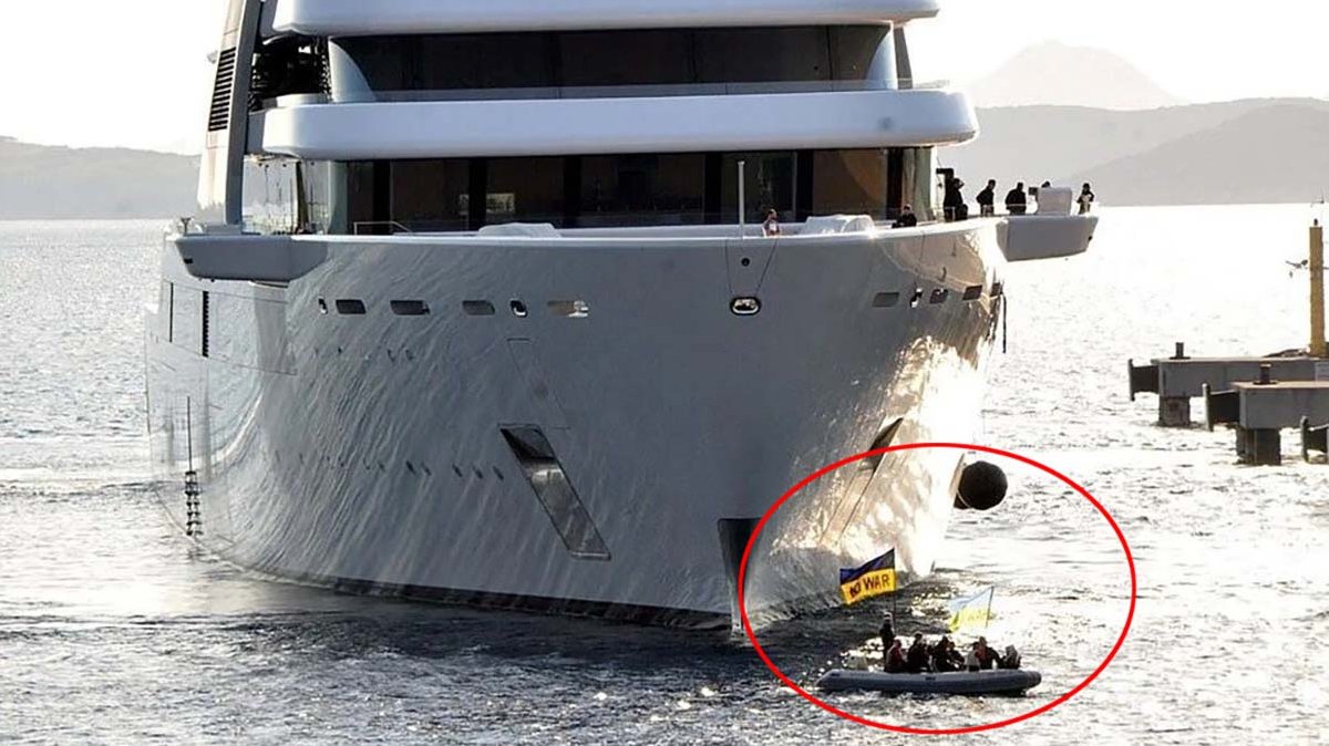 Rus milyarder Roman Abramoviç'e protestonun görüntüleri ortaya çıktı