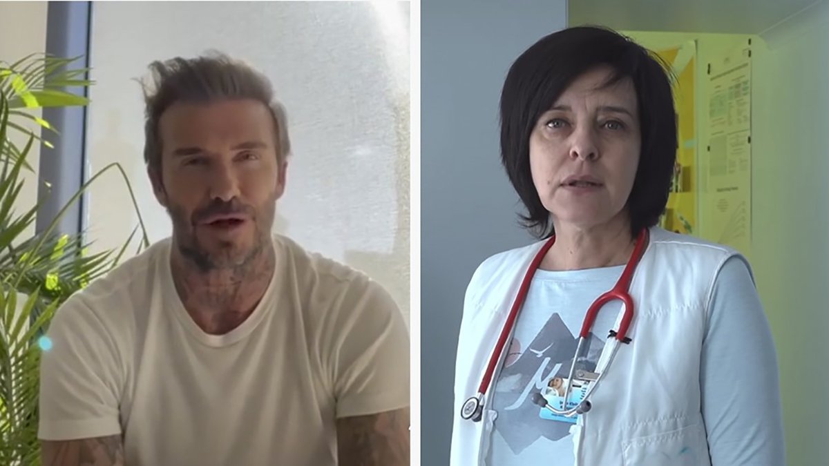 David Beckham, Instagram hesabını Ukraynalı doktora verdi