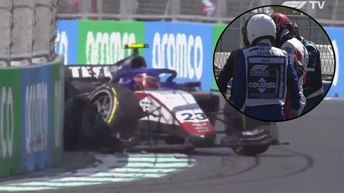 Formula 2'de kaza! Cem Bölükbaşı yürekleri ağıza getirdi