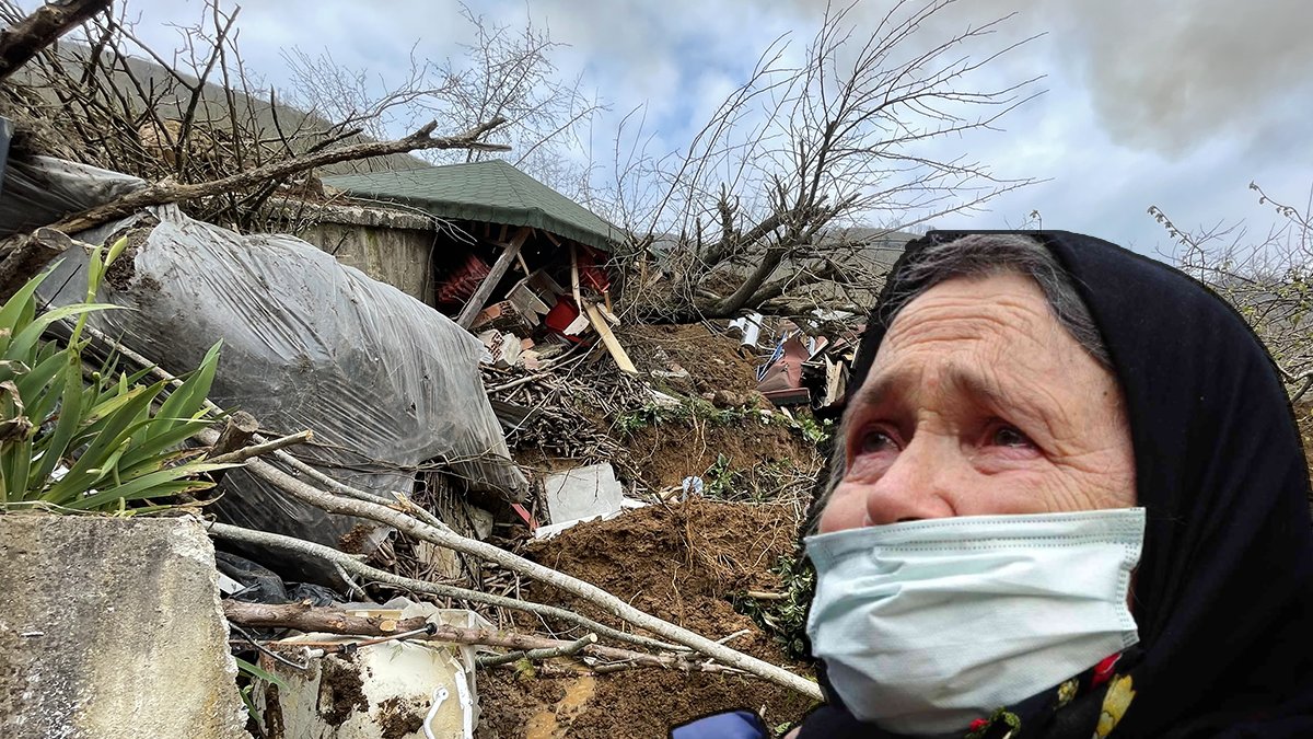 Ordu'da heyelan meydana geldi: 'Devam ediyor'