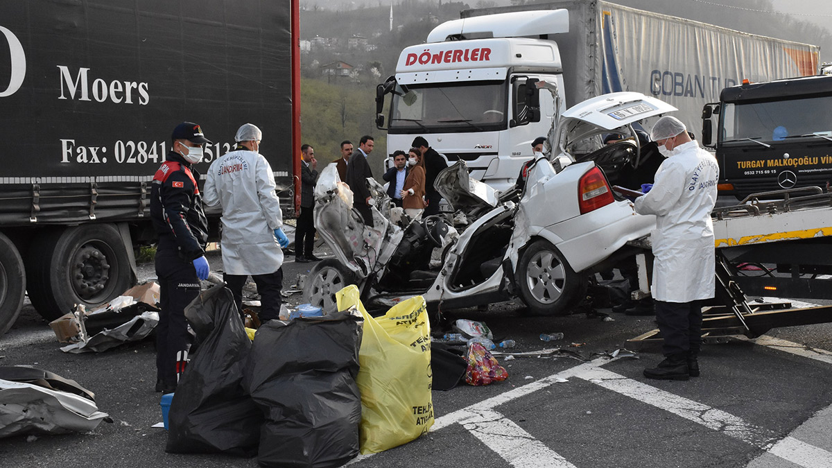 Ordu'da feci kaza: Hız kadranı 170'de takılı kaldı
